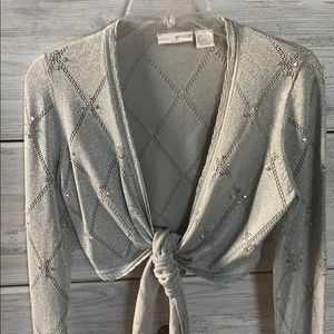 🛍 Beaded wrap sweater